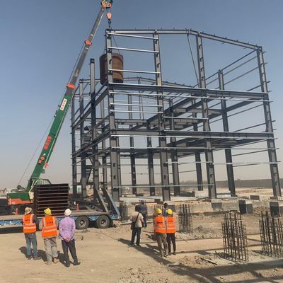 Легкое изготовление стального офисного здания окрашенная поверхность