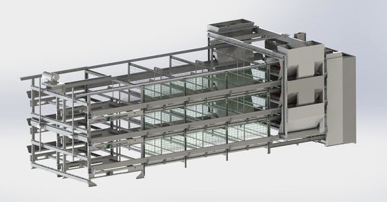 Стальная рама Яичный слой Куриная клетка OEM Куриная клетка для откладывания яиц