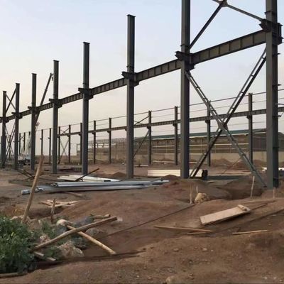 CE Prefab Warehouse Building Сцинкованная экономичная сварная сталь типа H