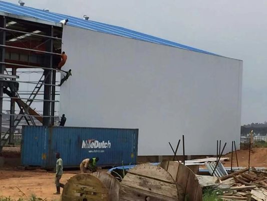Предварительно спроектированное здание промышленного строительства с длинным протяжением строительства