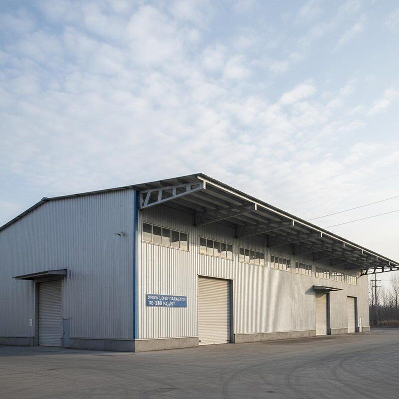 Steel Sheet Roof Cladding Steel Structure Warehouse Solution Supporting Snow Load 30 to 200kg Per Sqm Ideal for Industrial Storage
