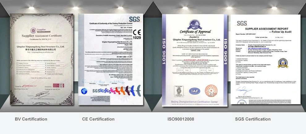 OEM Предварительно изготовленный дом из легкой стали 10